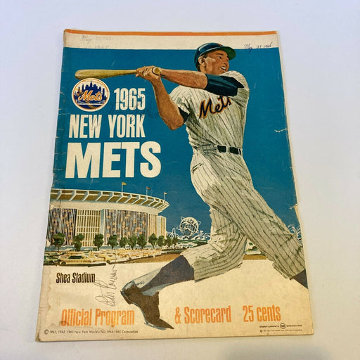 1965 New York Mets Signed Vintage Program