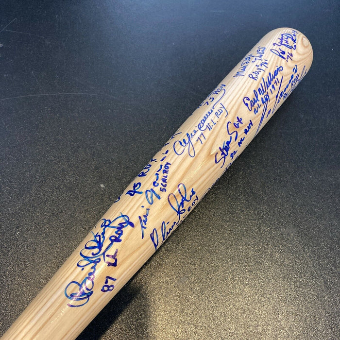 Rookie Of The Year Winners Signed Bat With Willie Mays "ROY 1951" 24 Sigs JSA