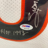 Walter Payton Signed Heavily Inscribed STATS Chicago Bears Jersey PSA DNA COA