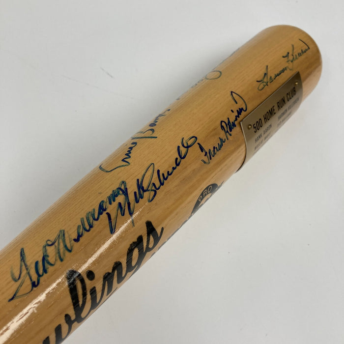 500 Home Run Club Signed Bat Mickey Mantle Ted Williams Willie Mays JSA COA
