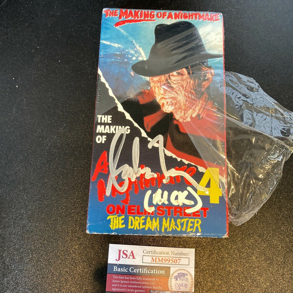 Andras Jones Signed A Nightmare On Elm Street Vintage VHS Movie JSA COA