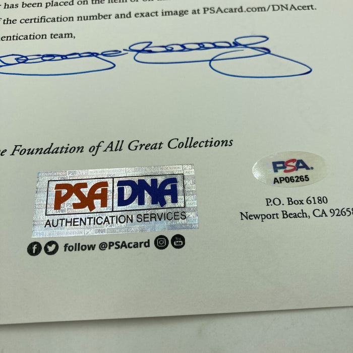 RARE 1940 New York Black Yankees Negro League Team Signed Baseball PSA DNA COA