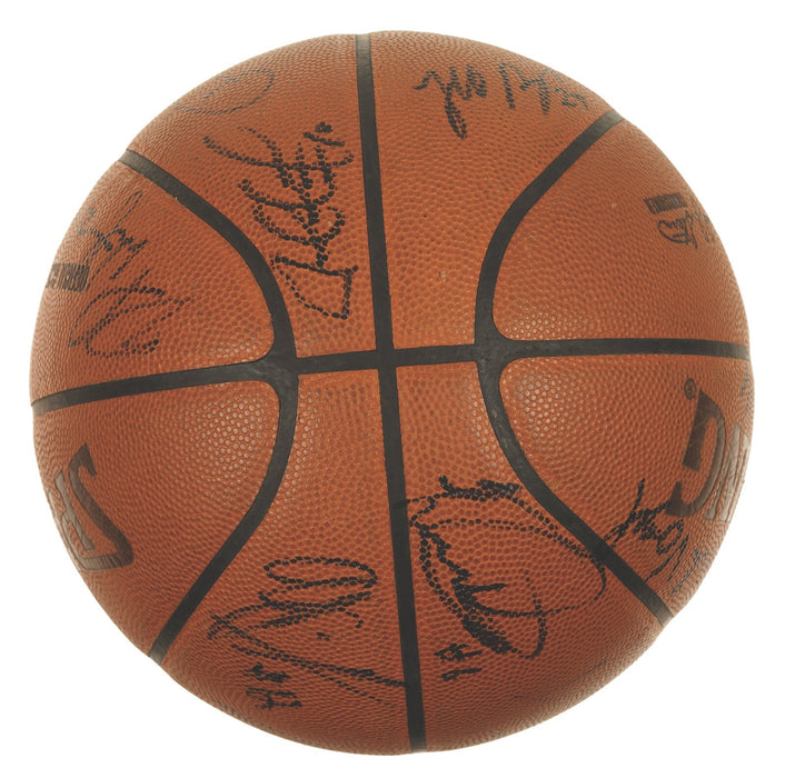 2011-2012 Indiana Pacers Team-Signed Game Used Basketball Paul George JSA COA
