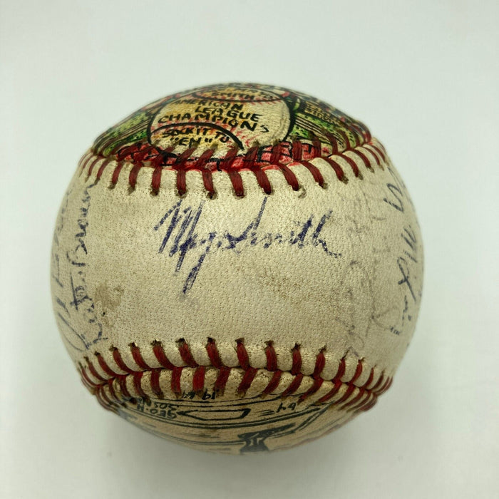 1968 Detroit Tigers WS Champs Signed George Sosnak Folk Art Baseball JSA