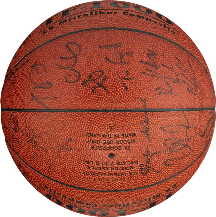 Tim Duncan Kevin Garnett 1999 Team USA Olympics Signed Basketball 19 Sig PSA DNA