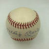 Mickey Mantle No. 7 Signed 1950's American League Joe Cronin Baseball JSA COA