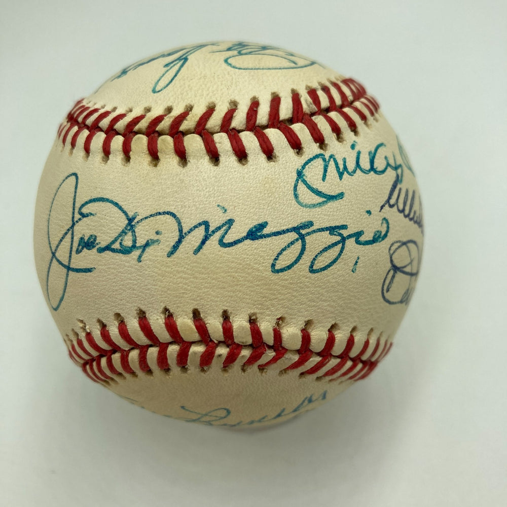 Mickey Mantle Joe Dimaggio Yankees Greats Signed American League Baseball JSA