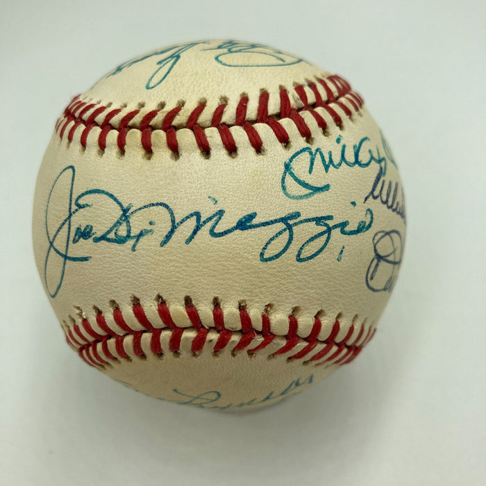 Mickey Mantle Joe Dimaggio Yankees Greats Signed American League Baseball JSA