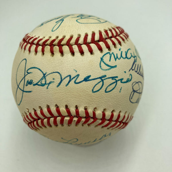 Mickey Mantle Joe Dimaggio Yankees Greats Signed American League Baseball JSA