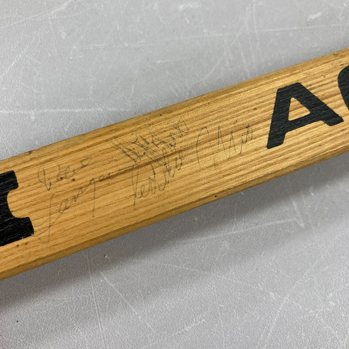 1978-79 Edmonton Oilers Team Signed Hockey Stick Wayne Gretzky Rookie Era BAS