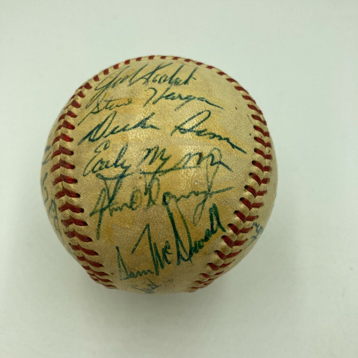 1966 Cleveland Indians Team Signed Official American League Baseball