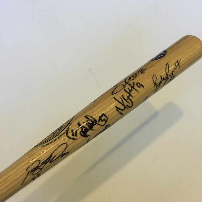 2015 Houston Astros Team Signed Mini Baseball Bat With JSA COA Carlos Correa