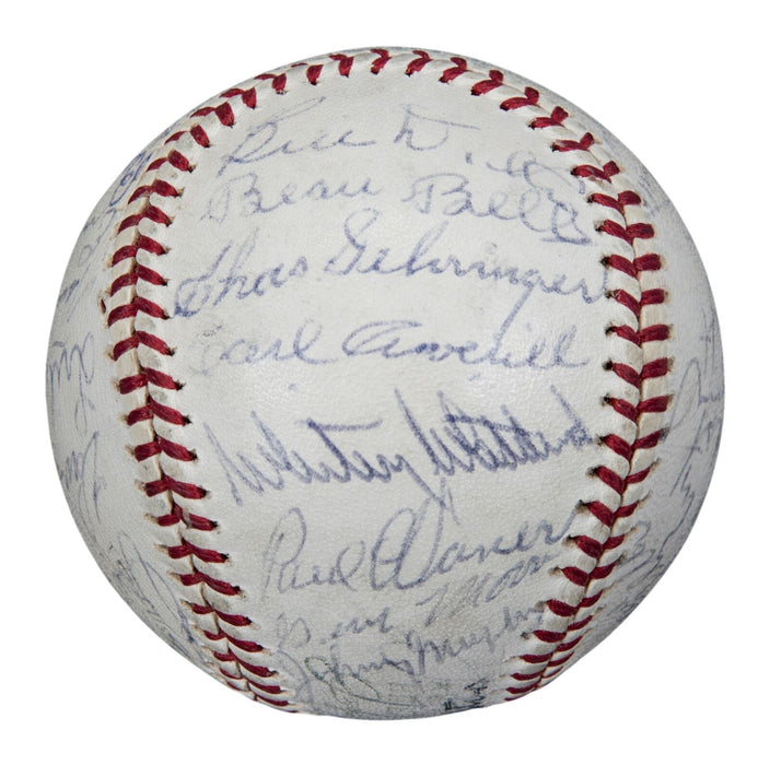 Extraordinary 1937 All Star Game Signed Baseball 34 Sigs! Jimmie Foxx PSA DNA