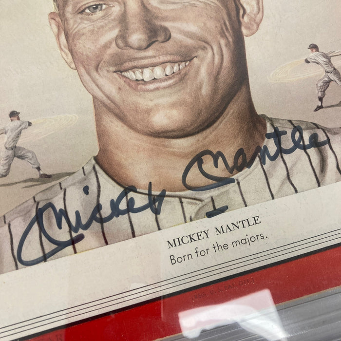 Mickey Mantle Signed 1953 TIME Magazine PSA 9 MINT Auto