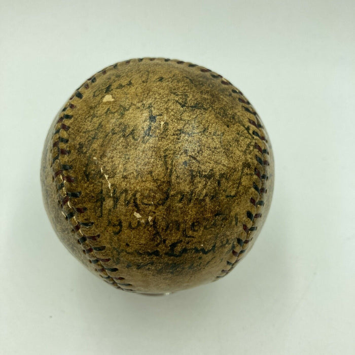 Historic 1922 Cleveland Indians Team Signed Baseball With Tris Speaker JSA COA