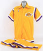 1987 Los Angeles Lakers "Showtime" Game Used Warm Up Suite W/Pants MEARS COA