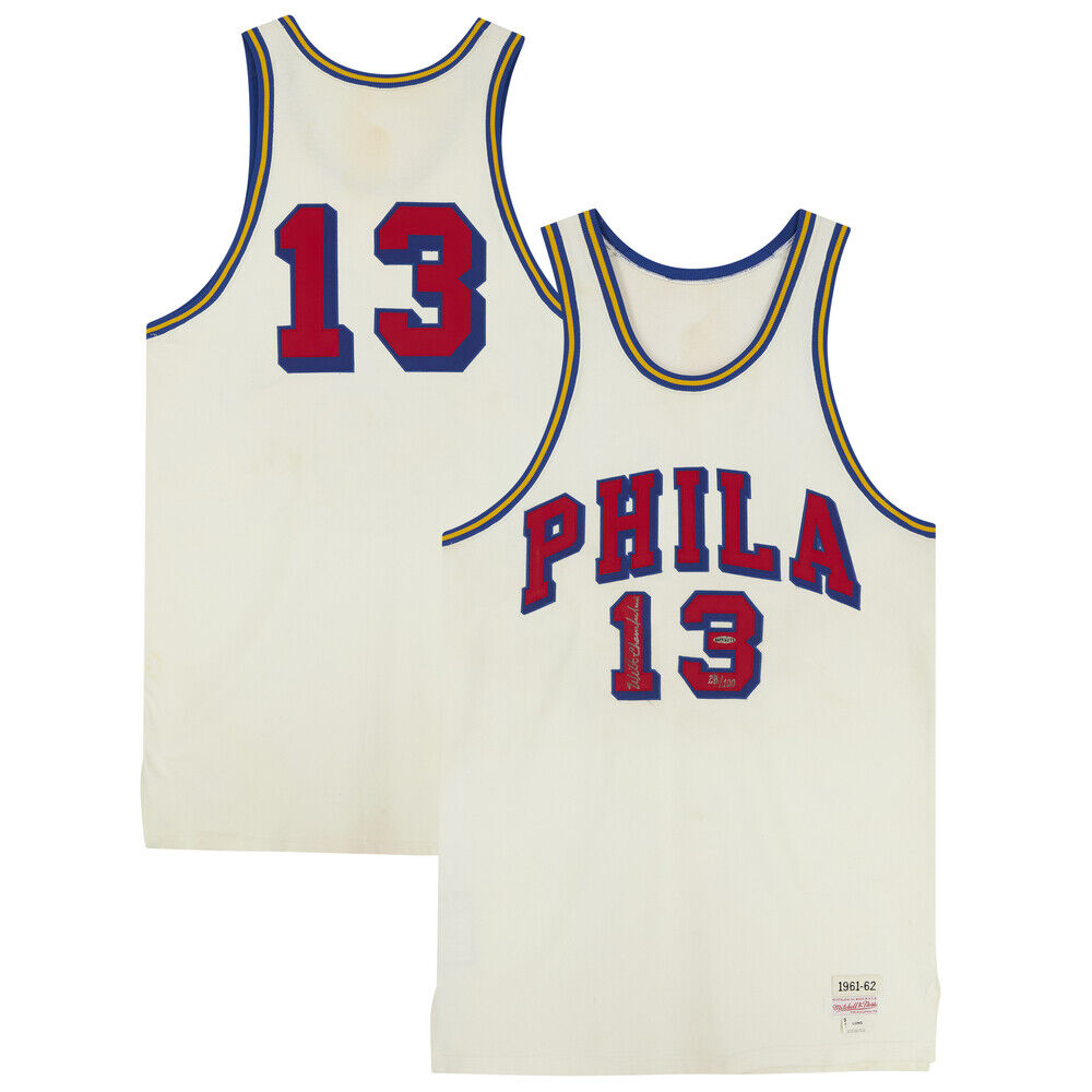 Wilt Chamberlain Signed Authentic Philadelphia Warriors Jersey UDA Upper Deck