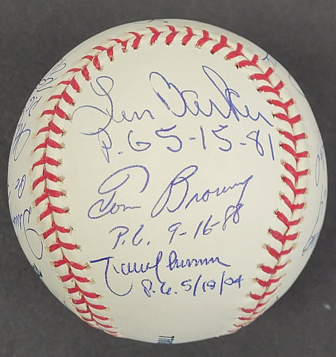 RARE Perfect Game Pitchers Signed Baseball Complete With 17 Sigs Beckett COA