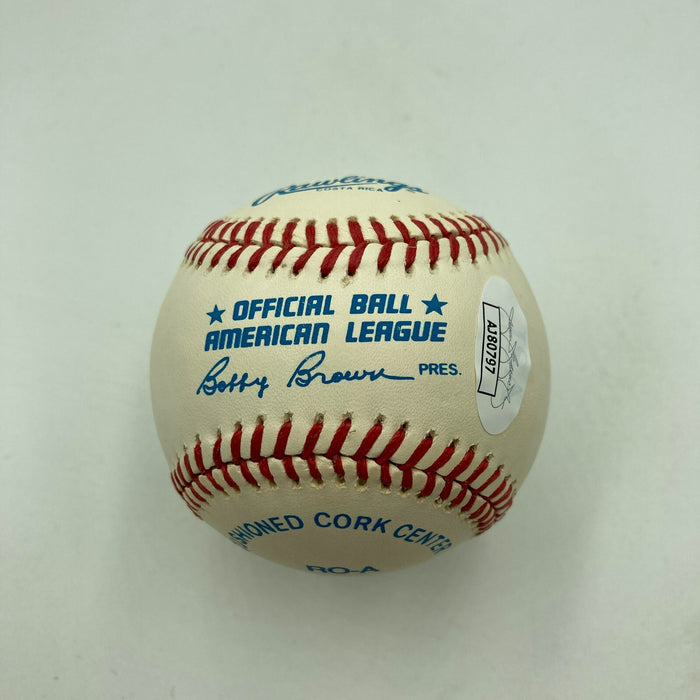Rick Ferrell Full Name Signed Heavily Inscribed American League Baseball JSA COA