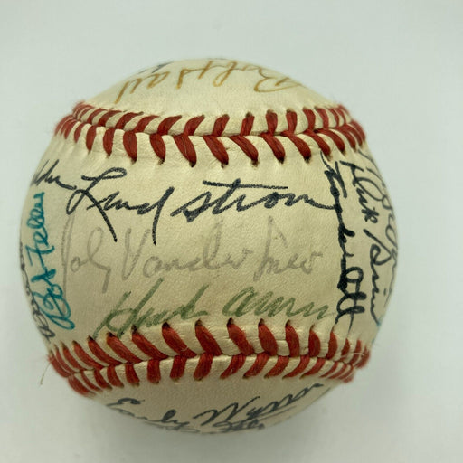 Willie Mays Hank Aaron 1970's Hall Of Fame Multi Signed Baseball 31 Sigs JSA COA