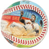 Beautiful Willie Mays Signed Ron Lewis Hand Painted Art Baseball JSA COA