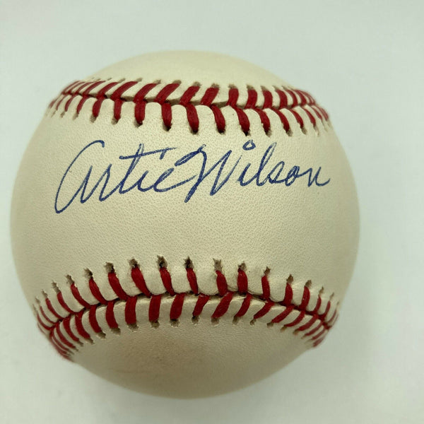 Artie Wilson Signed Official Major League Baseball Negro League Legend JSA