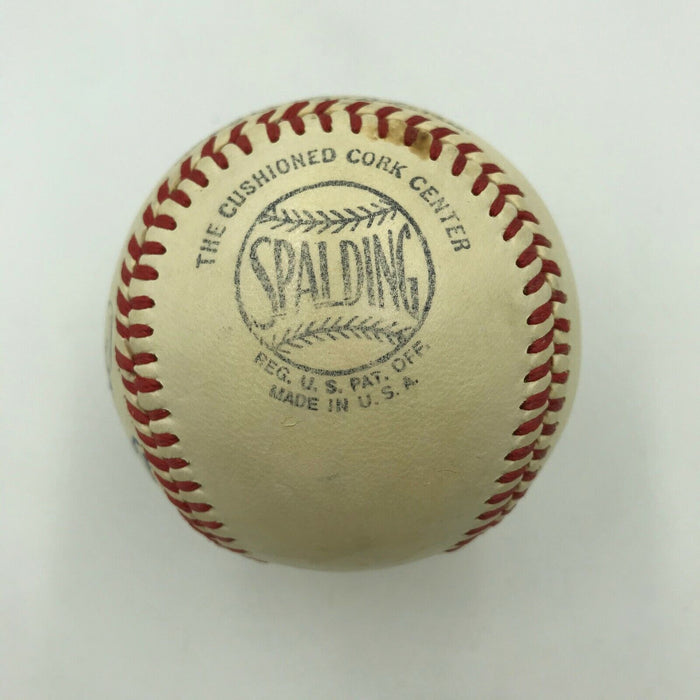 Chuck Dressen Single Signed 1940's National League Baseball Brooklyn Dodgers PSA