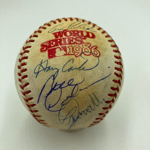 1986 New York Mets World Series Champs Team Signed W.S. Baseball JSA COA