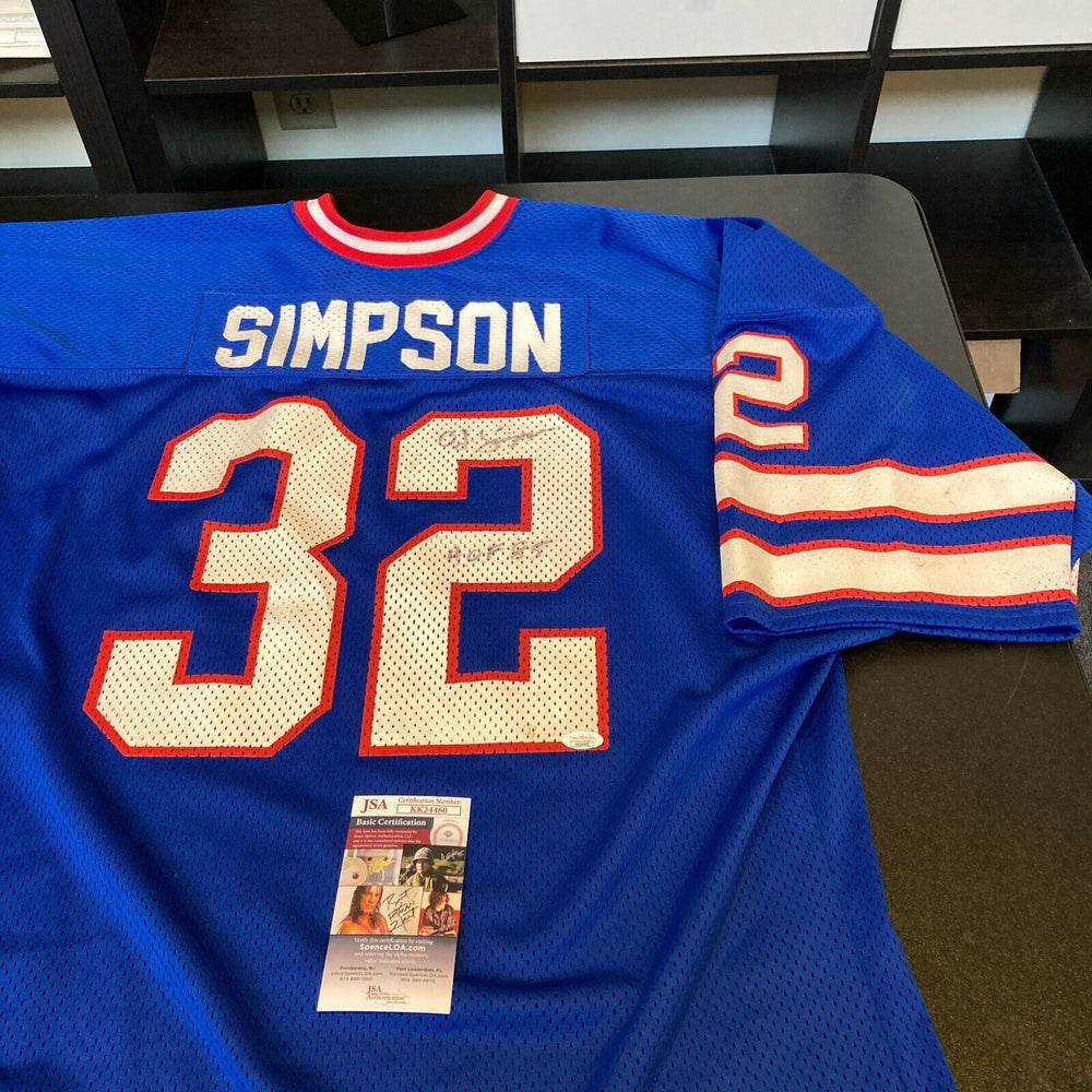 O.J. Simpson Signed 1970's Buffalo Bills Goodman & Sons Game Model Jersey JSA