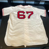 Stunning 1967 Boston Red Sox AL Champs Team Signed Jersey Carl Yastrzemski JSA