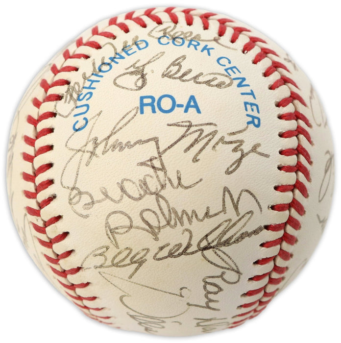 Hall Of Fame Multi Signed National League Baseball 24 Sigs PSA DNA COA
