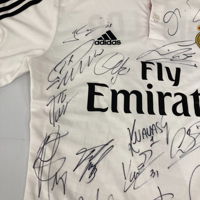 Cristiano Ronaldo 2015 Real Madrid UEFA Champs Team Signed Adidas Jersey JSA COA