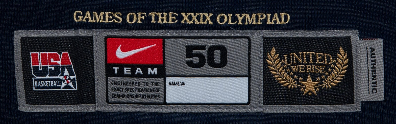 Kobe Bryant "2008 USA Gold" Signed Team USA Olympics Jersey UDA Upper Deck 37/50