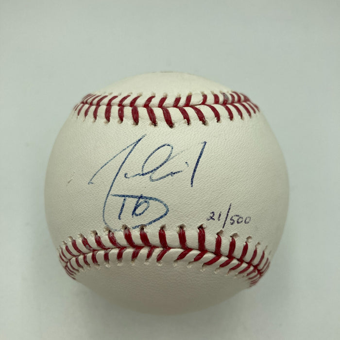 Angel Pagan Signed Major League Baseball 2012 W.S. Champs PSA DNA COA