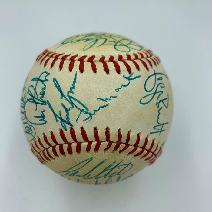 Beautiful 1982 All Star Game Team Signed Baseball Carl Yastrzemski JSA COA