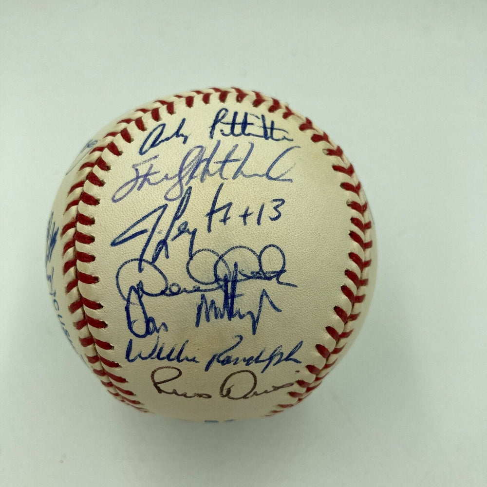 Derek Jeter Mariano Rivera Core Four Rookie 1995 Yankees Signed Baseball JSA