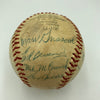 1957 New York Giants Team Signed Baseball Willie Mays JSA COA