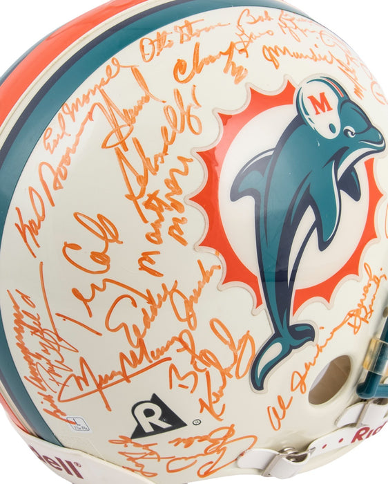 1972 Miami Dolphins Super Bowl Champs Team Signed Full Size Helmet PSA & Beckett