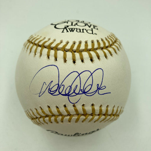 Stunning Derek Jeter Signed Official Gold Glove Baseball JSA COA Graded MINT 9