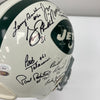 1969 New York Jets Super Bowl Champs Team Signed Authentic Game Helmet JSA COA