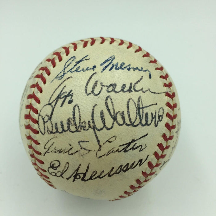 Beautiful 1944 Cincinnati Reds Team Signed National League Baseball With JSA COA