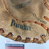Lou Brock Signed Vintage Franklin Game Model Baseball Glove JSA COA
