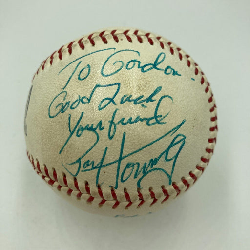 Paul Hornung Signed Vintage Baseball Heisman Trophy Winner JSA COA