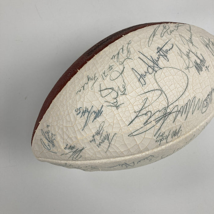 1985 Super Bowl Champs Chicago Bears Team Signed Football Walter Payton PSA DNA