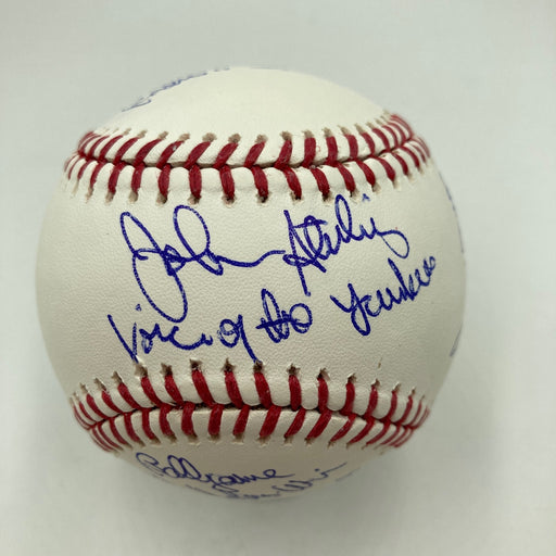 John Sterling Signed Heavily Inscribed STAT Baseball JSA COA RARE!