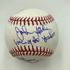 John Sterling Signed Heavily Inscribed STAT Baseball JSA COA RARE!