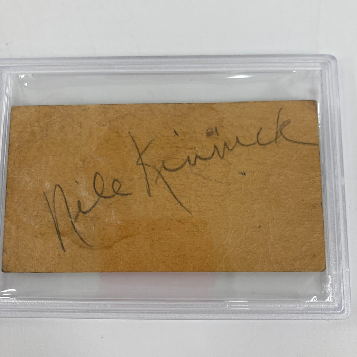Nile Kinnick Signed 1939 Heisman Trophy Ticket PSA DNA & JSA COA RARE