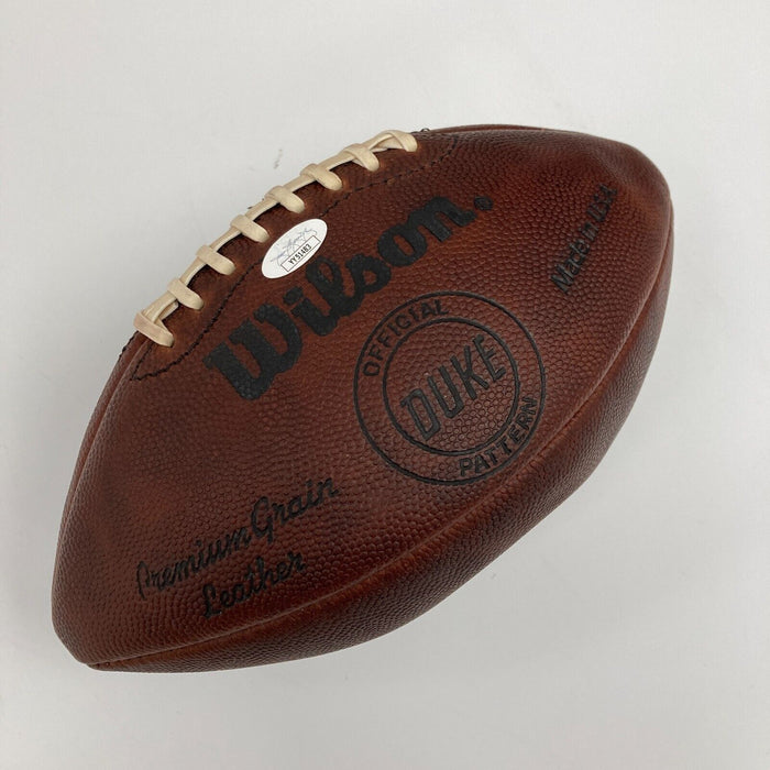 Ace Parker HOF 1972 Full Name Signed Wilson NFL Game Football JSA COA