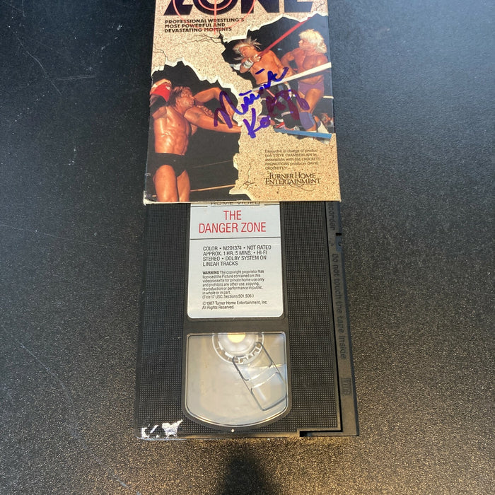 Nikita Koloff Signed The Danger Zone WWF VHS Movie JSA COA