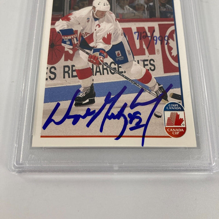 1991-92 Upper Deck Wayne Gretzky Signed Hockey Card PSA DNA Certified